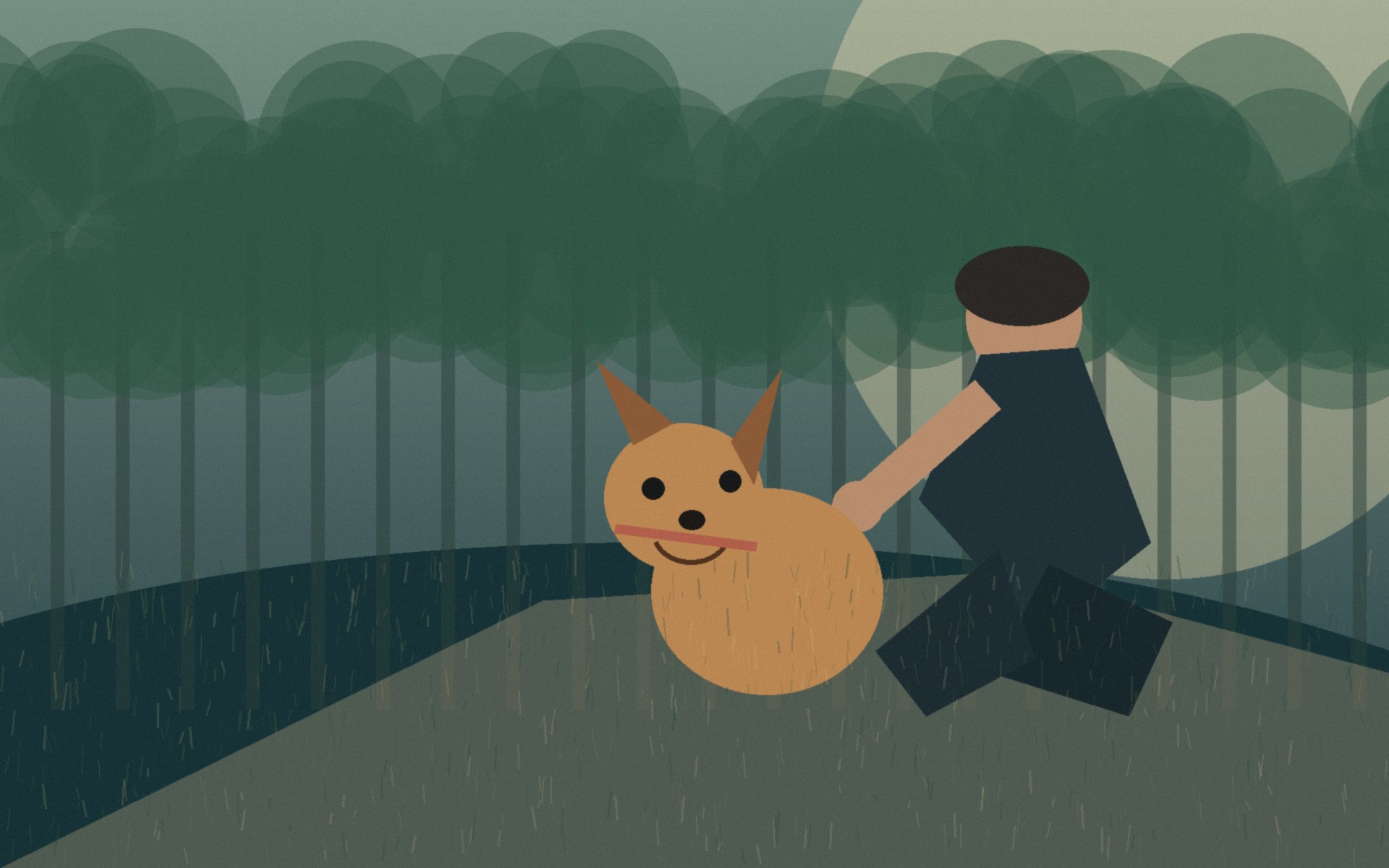 保護犬と触れ合う活動のイメージ